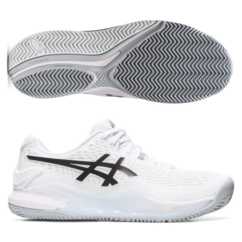 Padel shoes Asics Gel Resolution 9 Clay white black