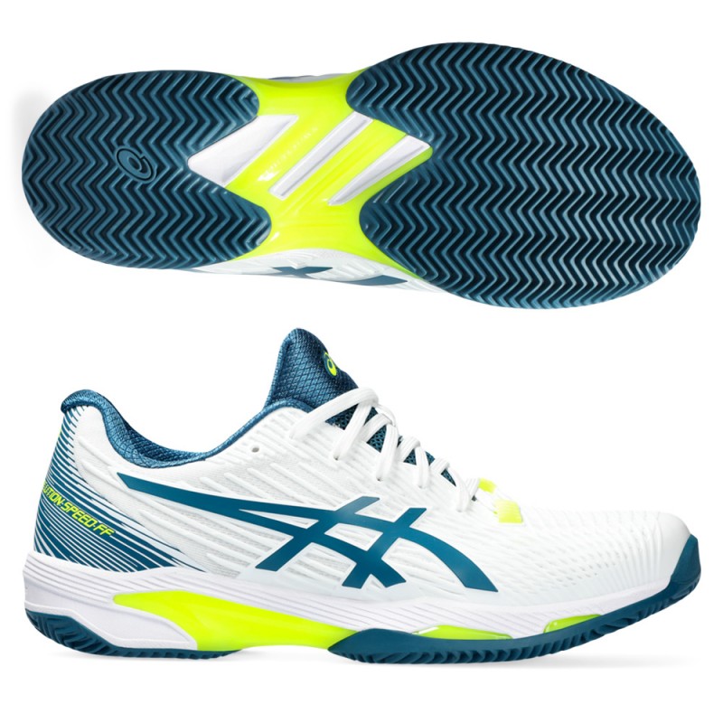 Padel shoes Asics Solution Speed FF 2 Clay white restful teal