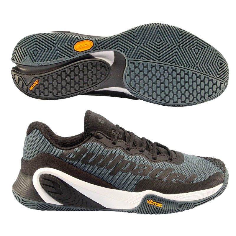 Padel shoes Bullpadel Hack Vibram 23I black white