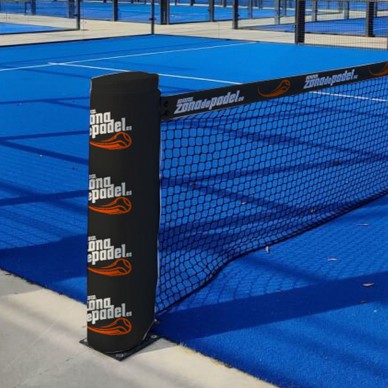 Padel court net post protector