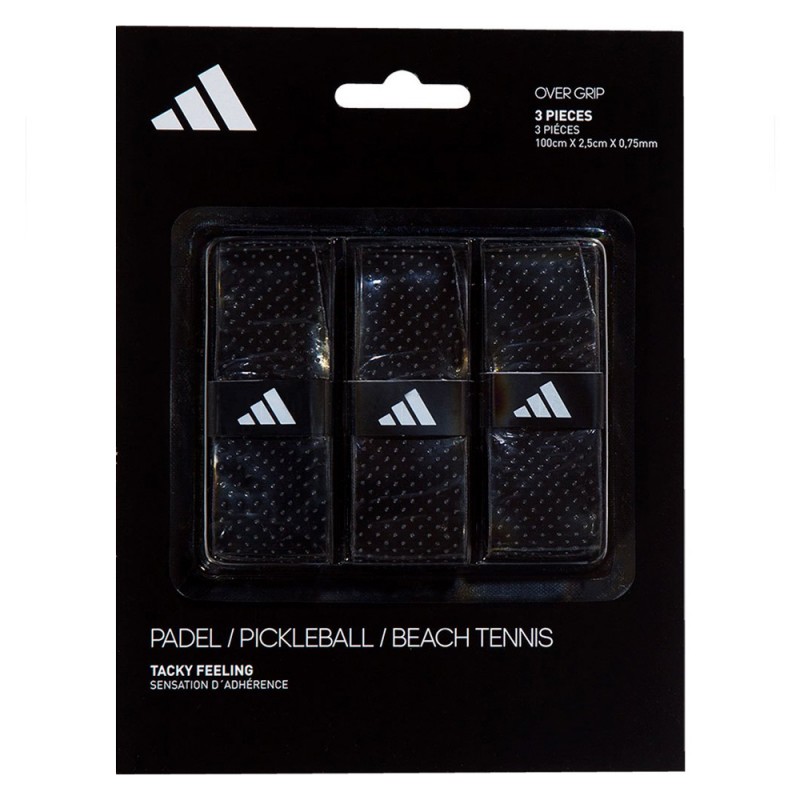 Overgrips Adidas Tacky negro microperforado