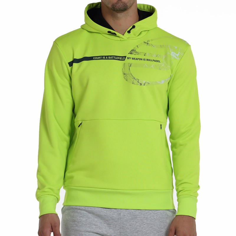 Bullpadel Baiona vibrant green sweatshirt