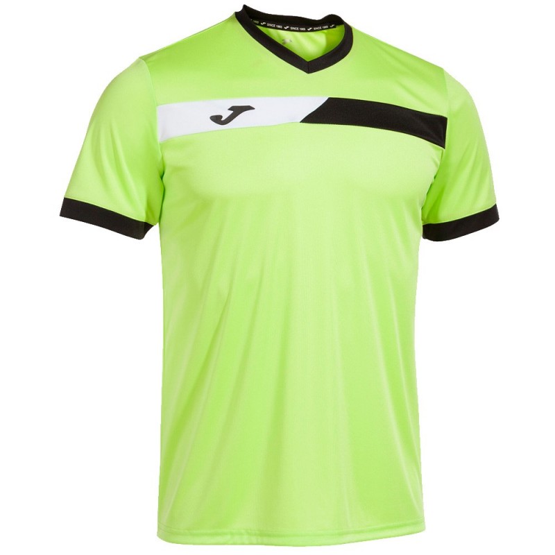 t-shirt Joma Court lime black