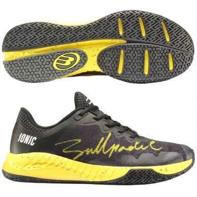 Bullpadel Ionic 24I black yellow 2024 padel shoes