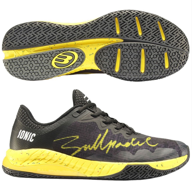 Bullpadel Ionic 24I black yellow 2024 padel shoes