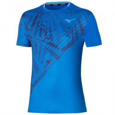 T-shirt Mizuno Tennis Mug Shadow Graphic Tee blue mugen