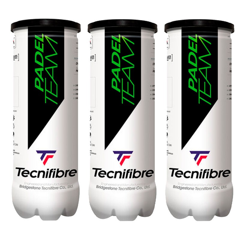 Pack of 3 Tecnifibre Padel Team ball