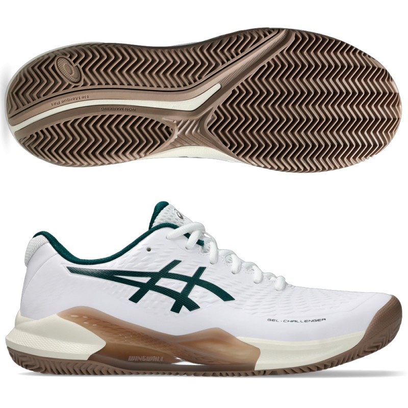 Asics Gel Challenger 14 Clay white saxon green 2025 padel shoes
