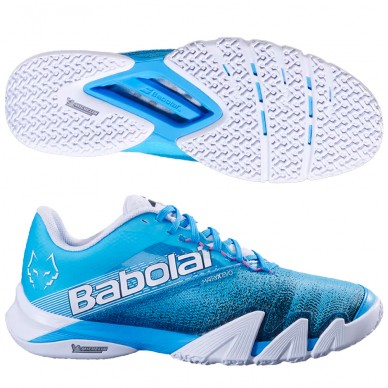 Babolat Jet Premura 2 Men Lebron Cyan Blue White 2025 Padel Shoes