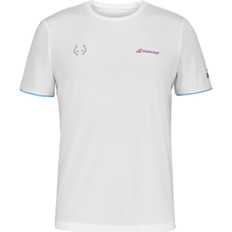 T-shirt Babolat Crew Neck Tee Lebrón White