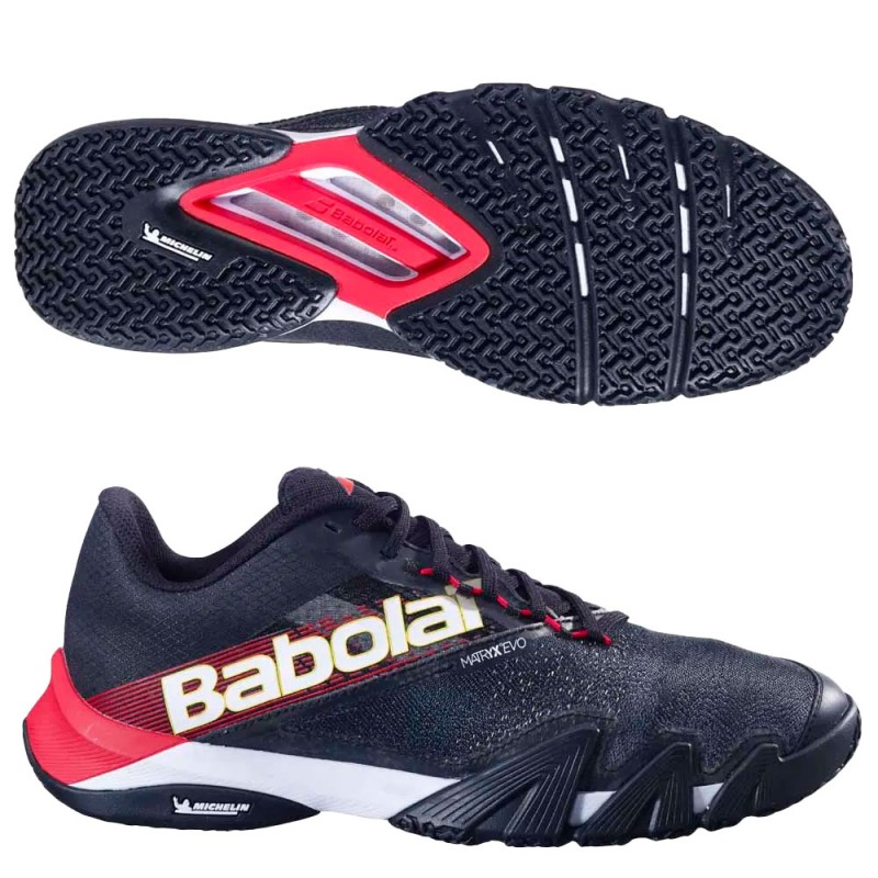 Babolat Jet Premura 2 Men black tomato red 2025 Padel shoes