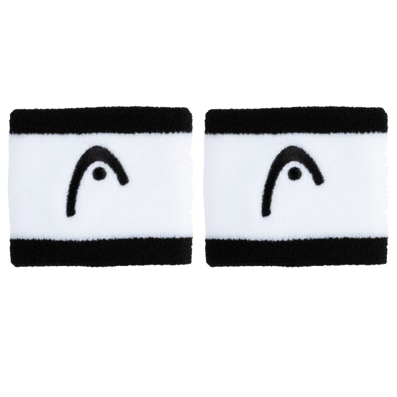 Wristbands Head Striped 2.5 Black White