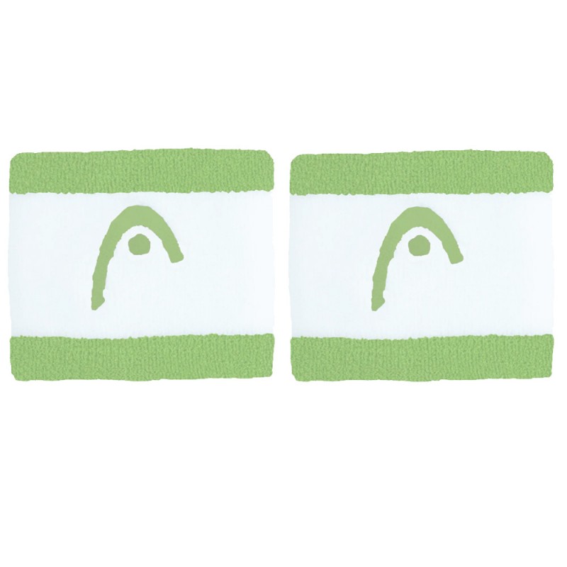 Wristbands Head Striped 2.5 green white