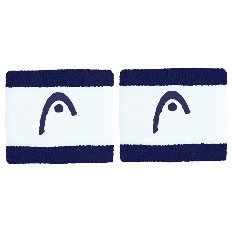 Wristbands Head Striped 2.5 Blue White