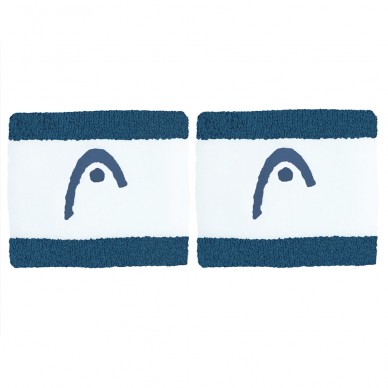 Wristbands Head Striped 2.5 turquoise white