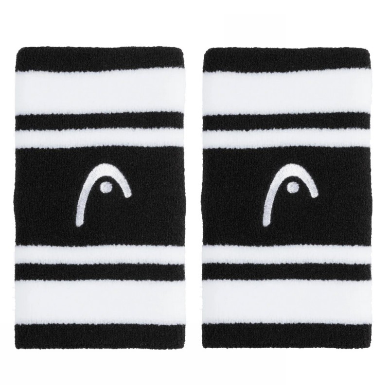 Wristbands Head Striped 5 Black White