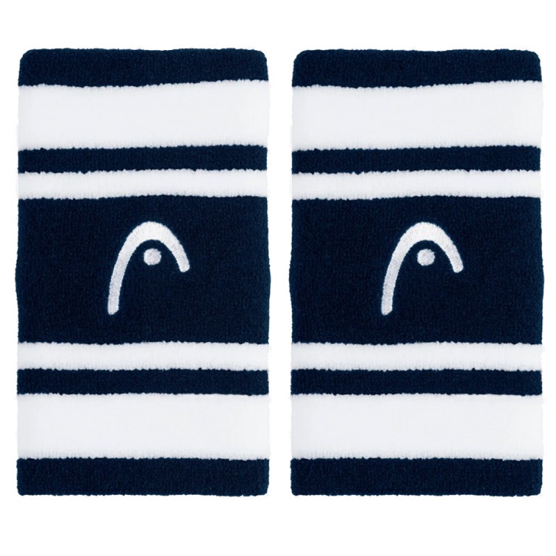 Wristbands Head Striped 5 Blue White
