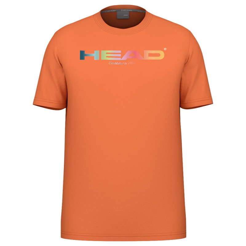 T-shirt Head Rainbow orange