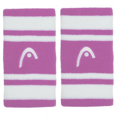 Wristbands Head Striped 5 white pink