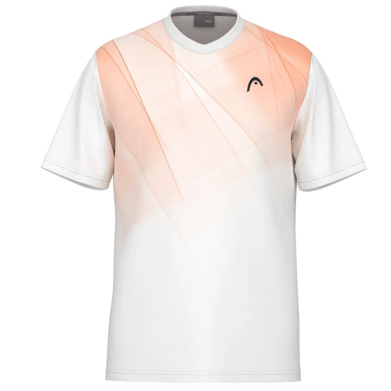 T-shirt Head Topspin white orange
