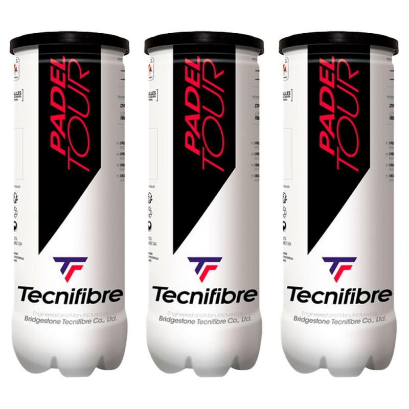 Pack of 3 Tecnifibre Padel Team ball