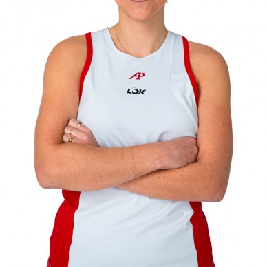 T-shirt Lok Elk A1Padel white red
