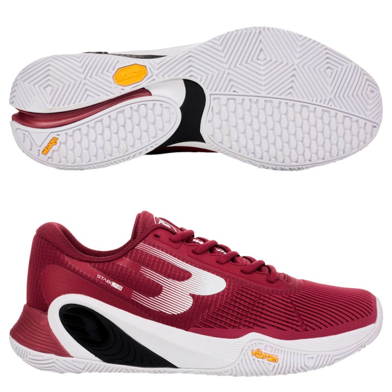 Bullpadel Vertex Vibram 25I Maroon 2025 Padel Shoes
