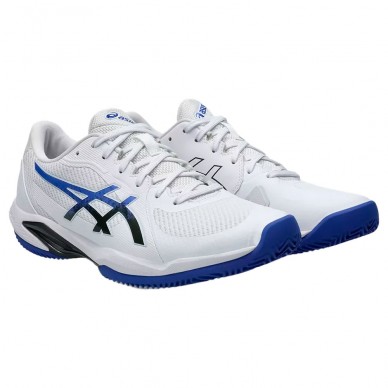 Asics Solution Swift FF2 Clay White Dark Cobalt 2025 Padel Shoes