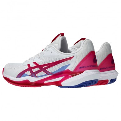 Asics Solution Speed FF3 Clay white bright rose 2025 Padel Shoes