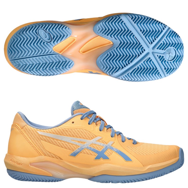 Asics Solution Swift FF2 Padel orange glow cream 2025 Padel Shoes
