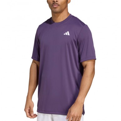 T-shirt Adidas Club Purple logo white