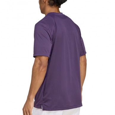 T-shirt Adidas Club Purple logo white