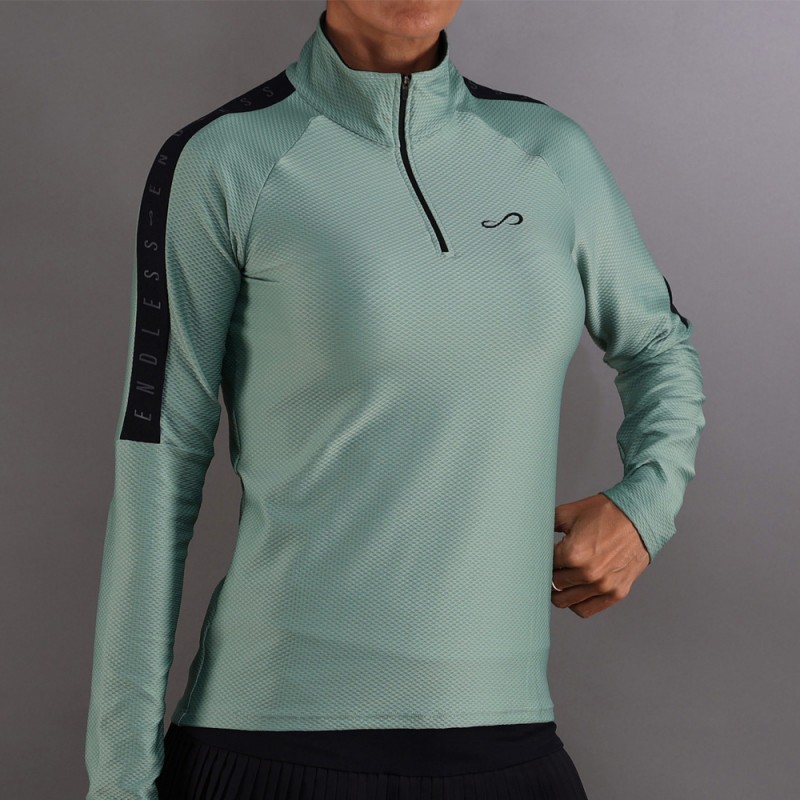 Sweatshirt Endless Kirsch Iconic II in forest green