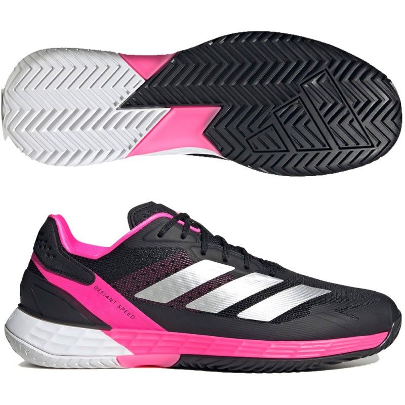 Adidas Defiant Speed 2 M black silver pink 2025 padel shoes