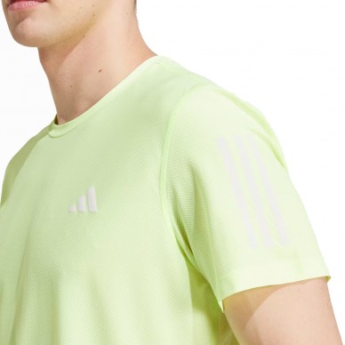 T-shirt Adidas Own The Run fluorescent yellow