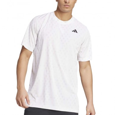 T-shirt Adidas Club Graph white grey