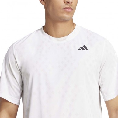 T-shirt Adidas Club Graph white grey