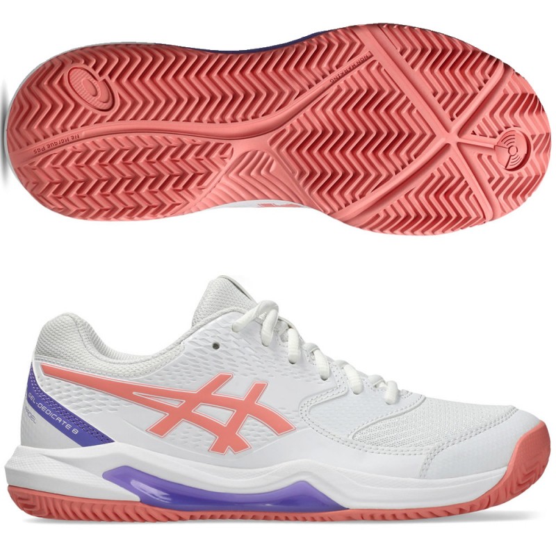 Asics Gel Dedicate 8 White Guava 2026 Padel Shoes