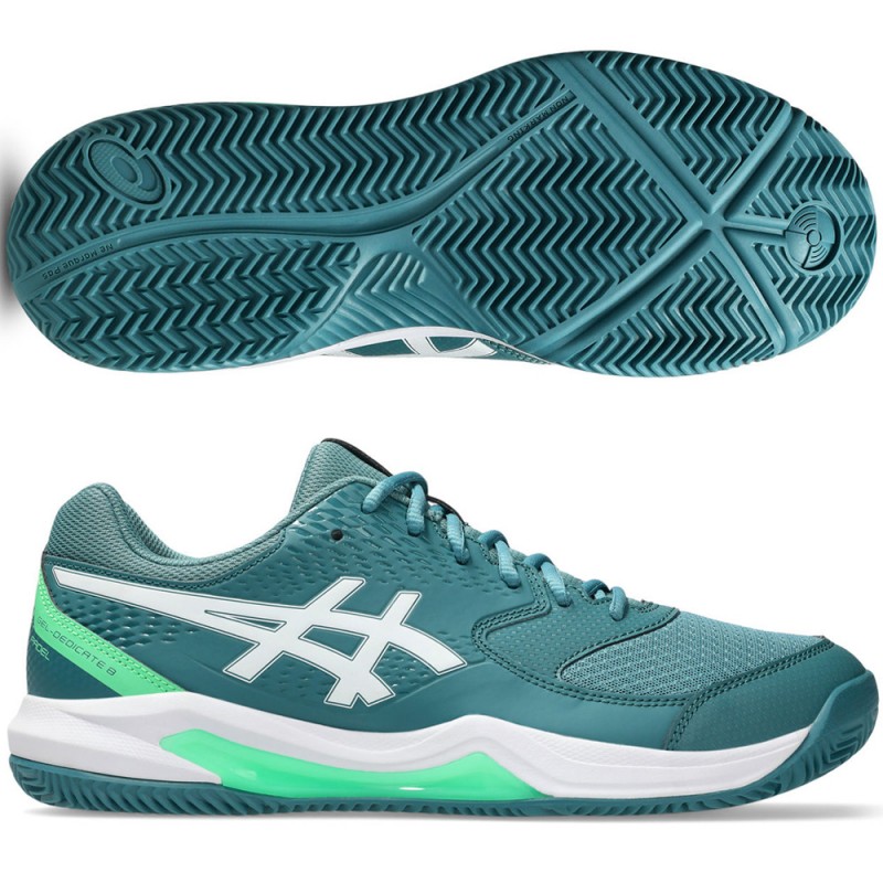 Asics Gel Dedicate 8 Padel misty pine white 2026 Padel Shoes