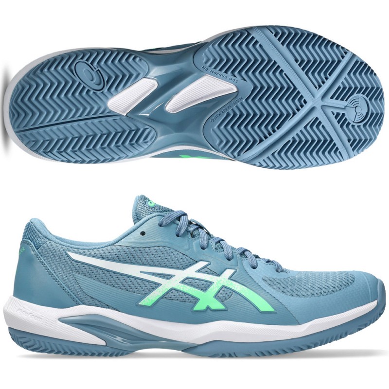 Asics Solution Swift FF 2 Saba Blue Vital Green 2026 Padel Shoes
