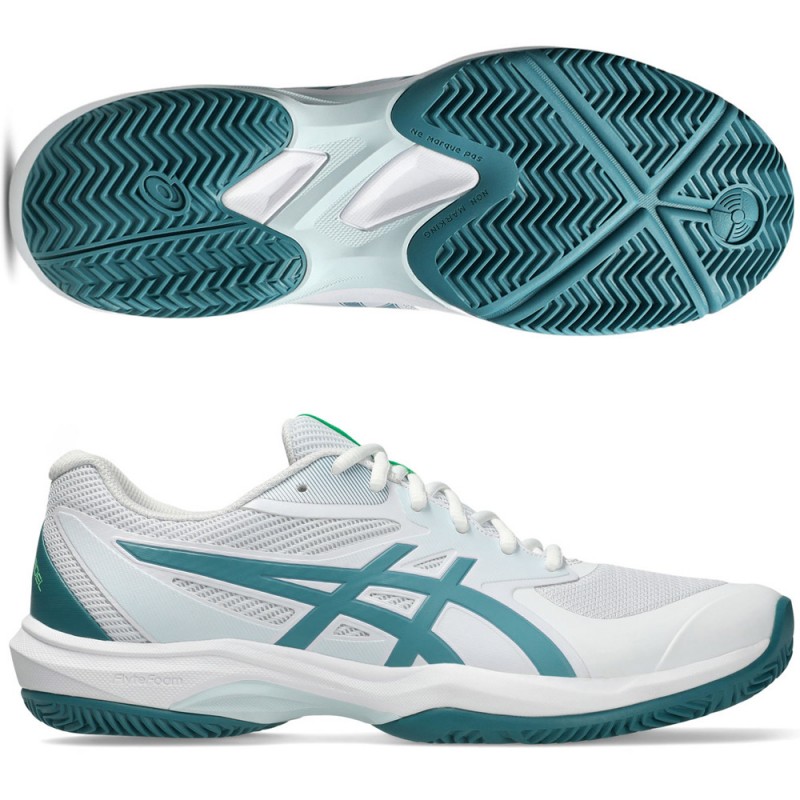 Asics Game FF Padel white misty pine 2026 Padel Shoes
