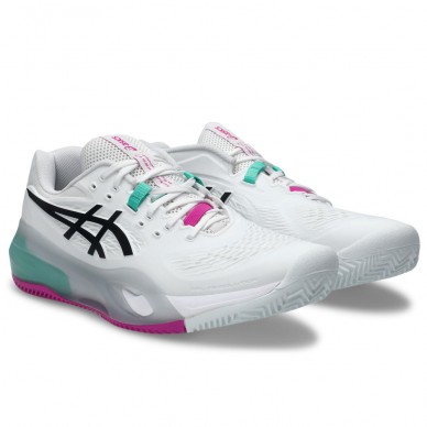 Asics Gel Resolution X Clay White Aurora Green 2026 Padel Shoes