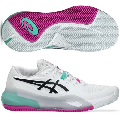 Asics Gel Resolution X Clay White Aurora Green 2026 Padel Shoes