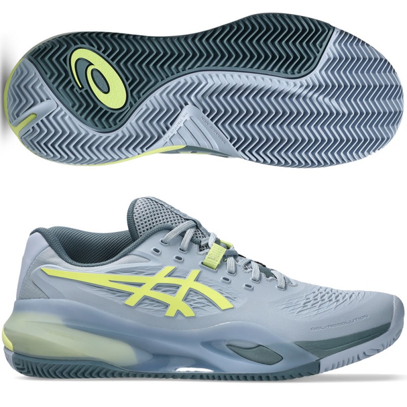 Asics Gel Resolution X Clay grey blue pistachio 2026 padel shoes