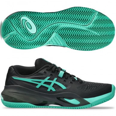 Asics Gel Resolution X Clay black aurora green 2026 Padel Shoes