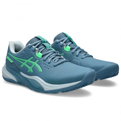 Asics Gel Challenger 15 Padel saba blue vital green 2026 Padel Shoes