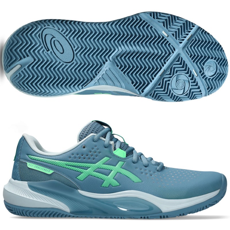 Asics Gel Challenger 15 Padel saba blue vital green 2026 Padel Shoes