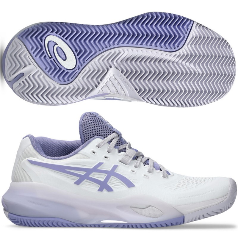 Asics Gel Resolution X Clay White Bluebell 2026 Padel Shoes