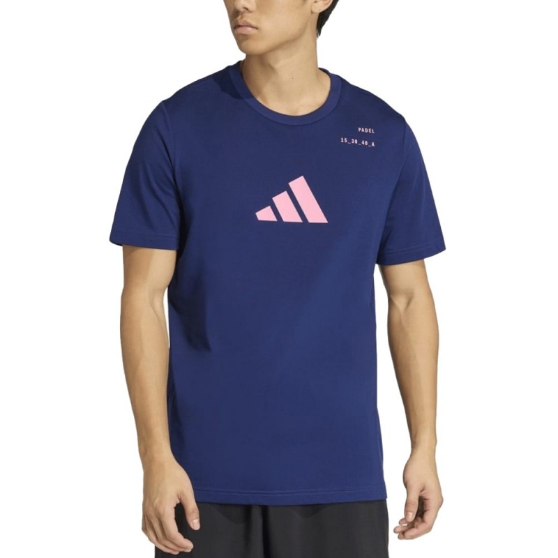 T-shirt Adidas M Padel Cat navy blue