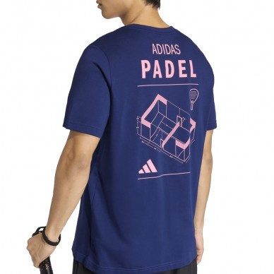 T-shirt Adidas M Padel Cat navy blue